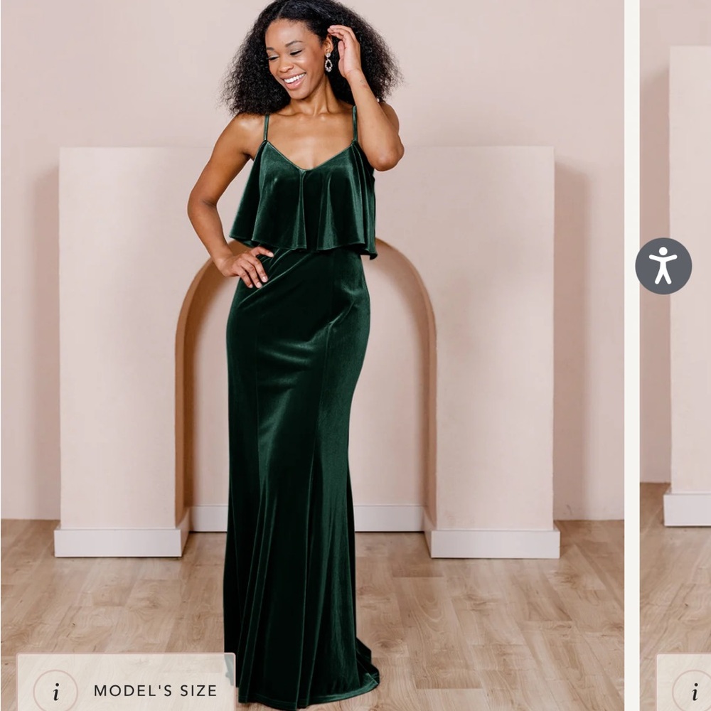 Revelry Riley Emerald Velvet Dress